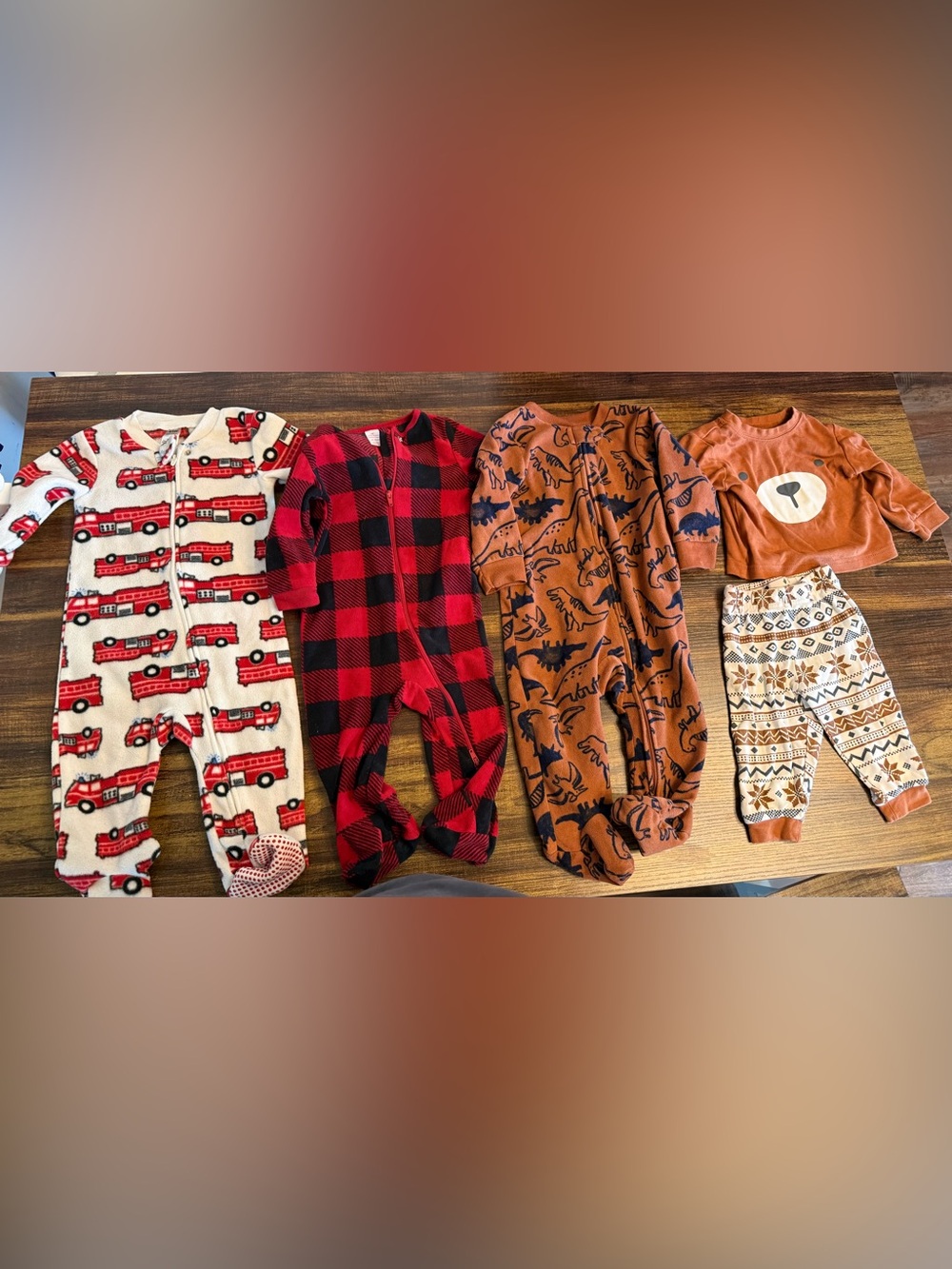 Assorted PJs, fits 6-9m